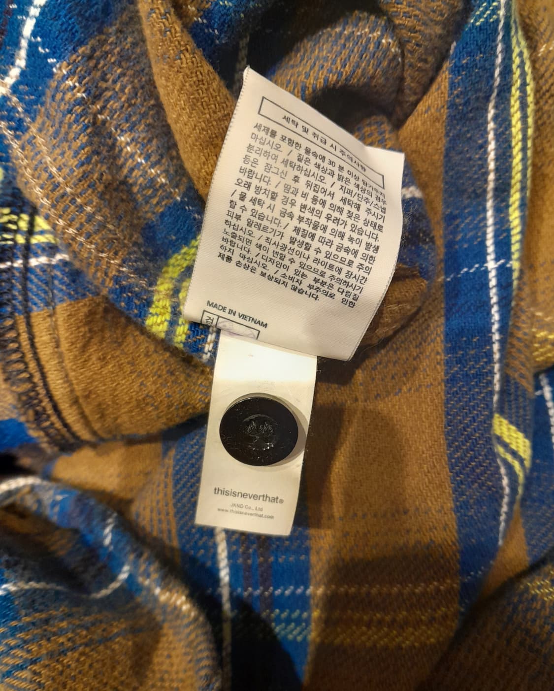 💥디스이즈네버댓 체크 후드 (M)    상품이미지10