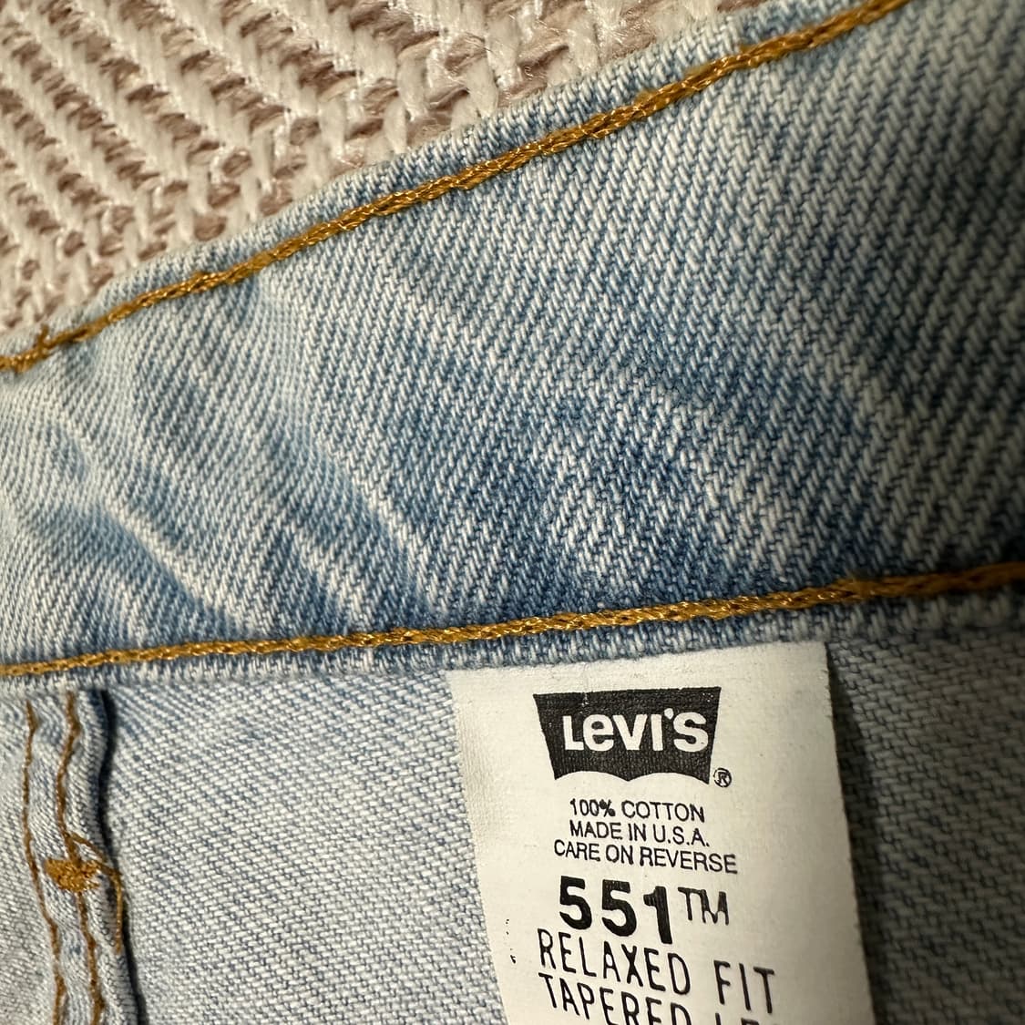 LEVI'S 551 90's usa made denim jeans 상품이미지4