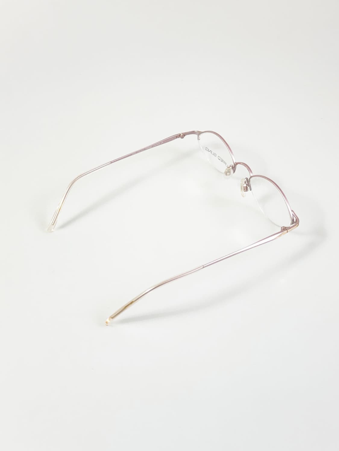 ALFRED SUNG 반무테 오벌 메탈 프레임 빈티지 안경 상품이미지4