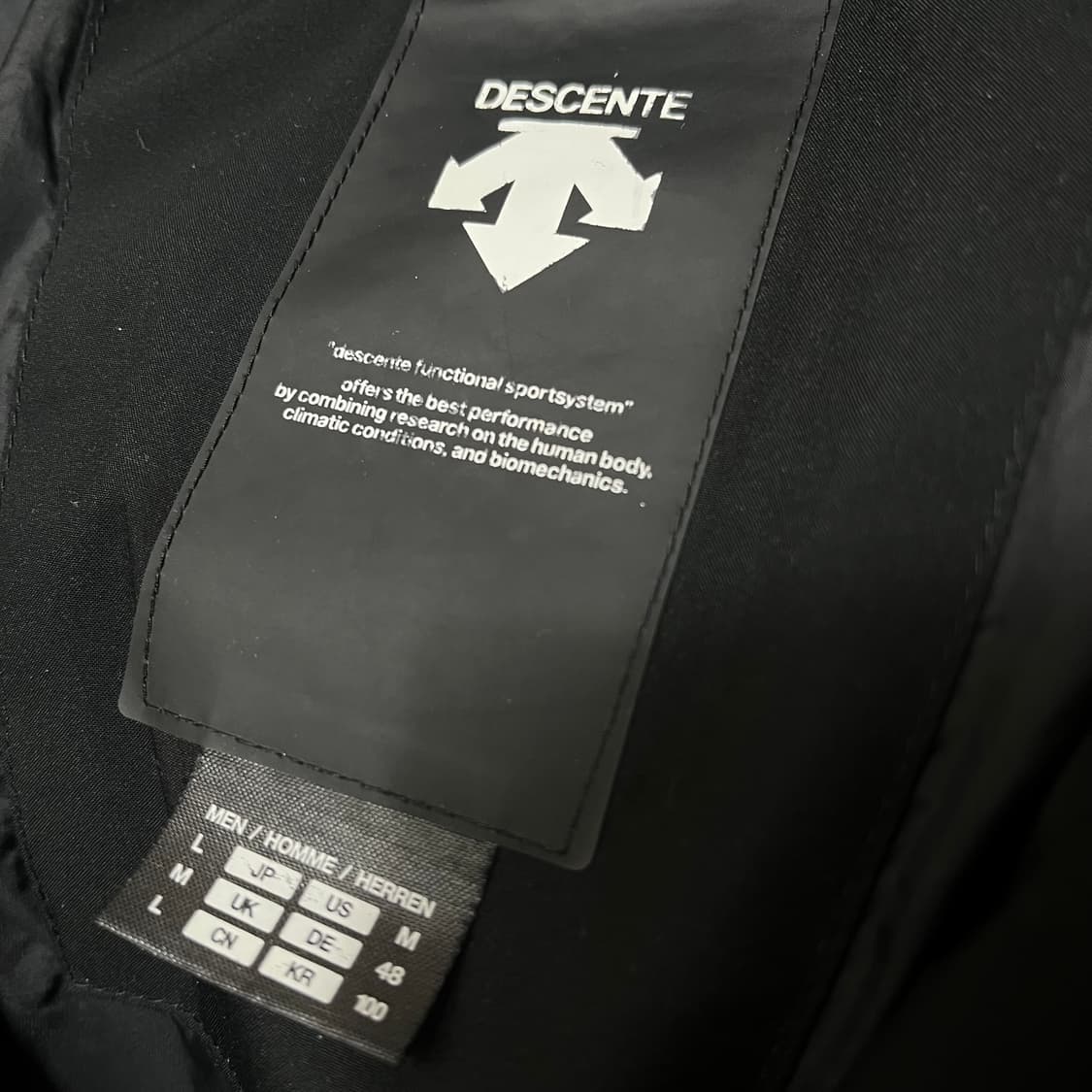 데상트 덕다운 스탠드넥 푸퍼 패딩 점퍼 L/100 상품이미지7