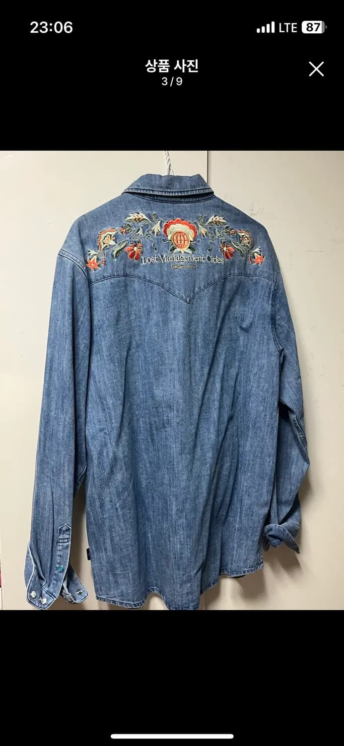 LMC 자수 데님 셔츠 상품이미지3