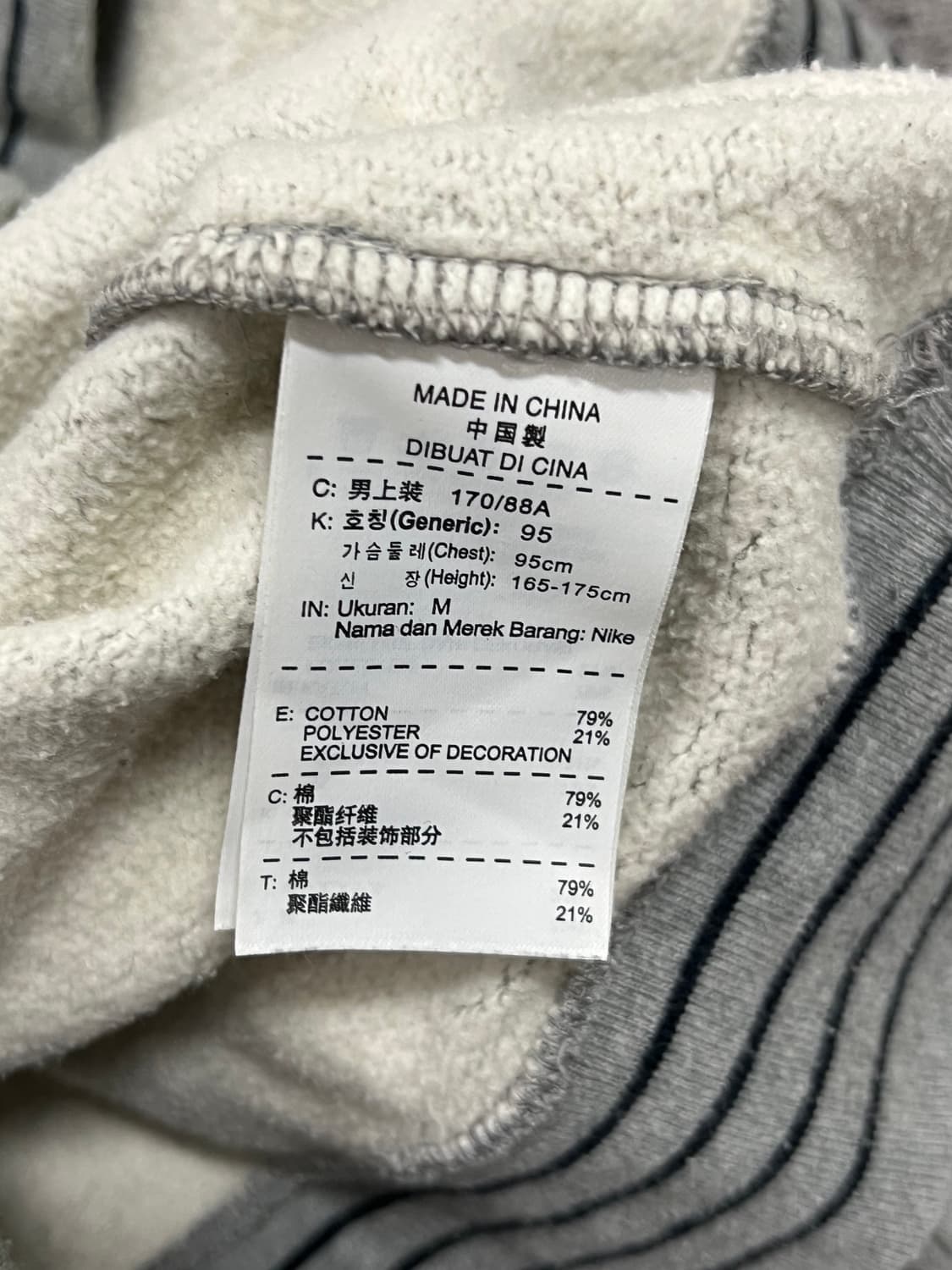 (M) 나이키 AIR FORCE1 올드스쿨 맨투맨 상품이미지4