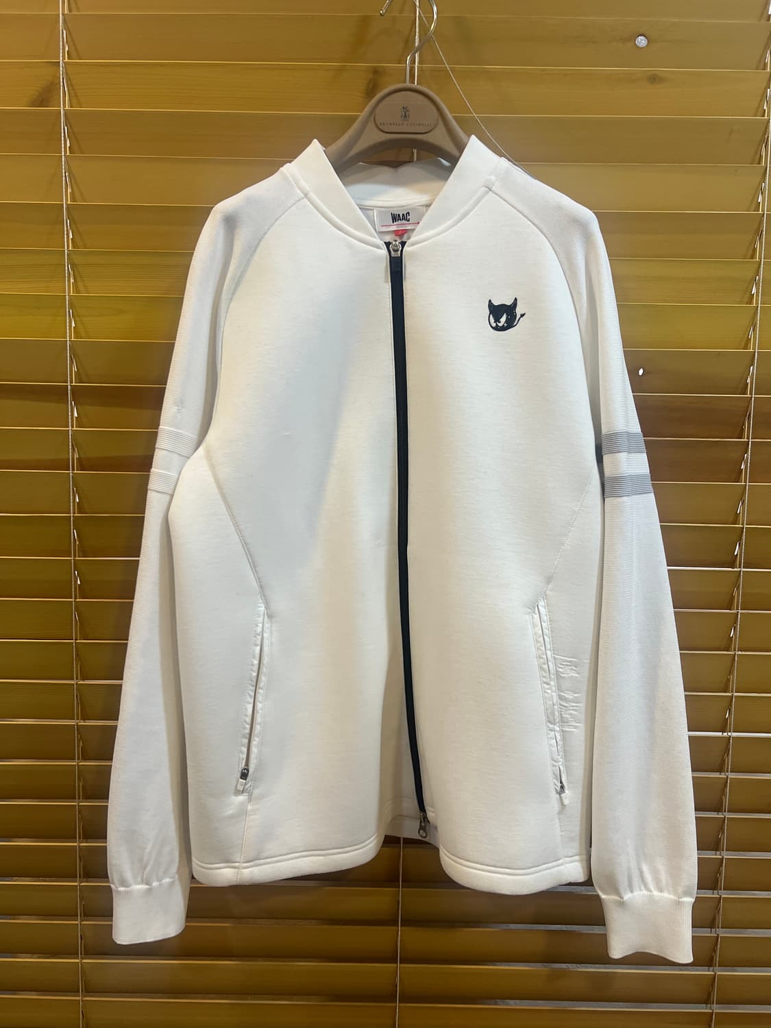 왁 WAAC 여성 아이보리 골프집업점퍼 집업가디건 상품이미지2