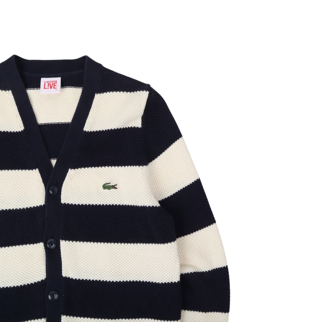 라코스테 네이비 스트라이프 가디건 상품이미지3