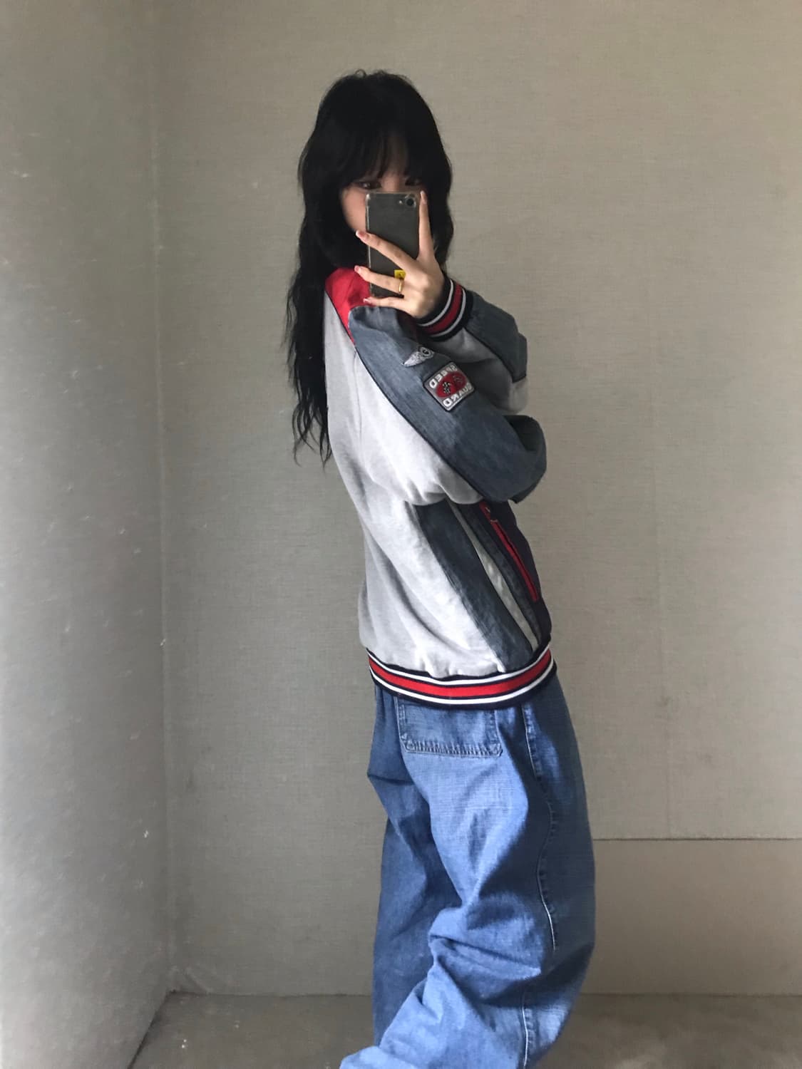 푸부 00s 데님 빅로고 자켓 상품이미지4
