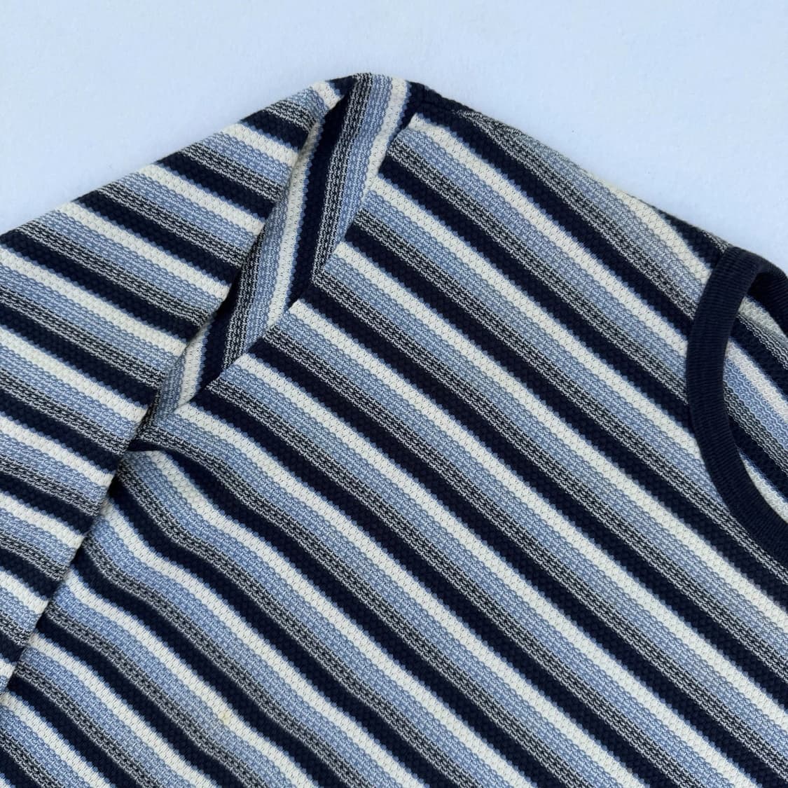 90s 더블알엘 RRL 써멀 자카드 보더 롱슬리브 티셔츠 상품이미지3