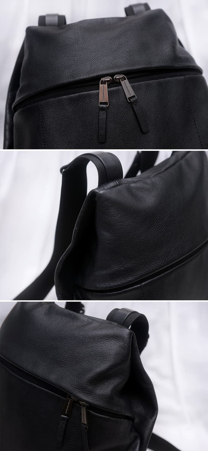 만다리나덕 사가도스 (SAC A DOS) 소프트 그레인 레더 백팩 상품이미지6