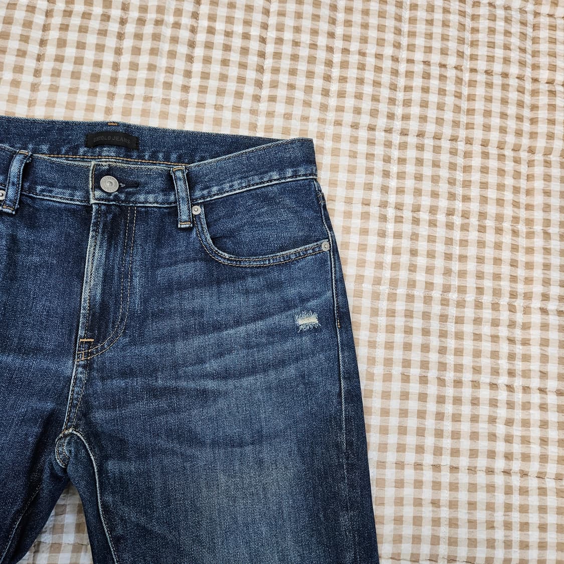 유니클로 스판 데님 청바지 남자32 상품이미지3