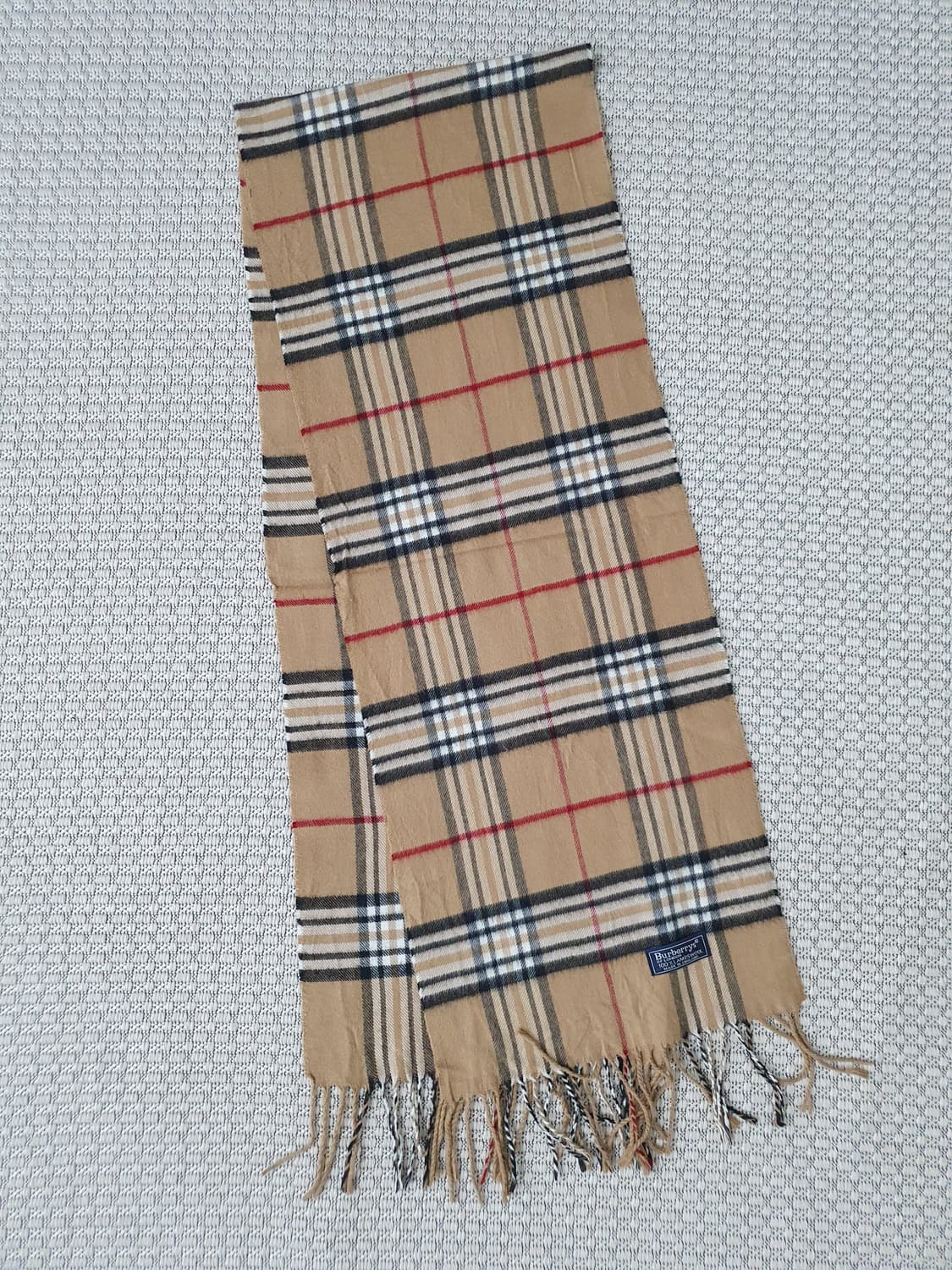 1980s 버버리 울 머플러 상품이미지1