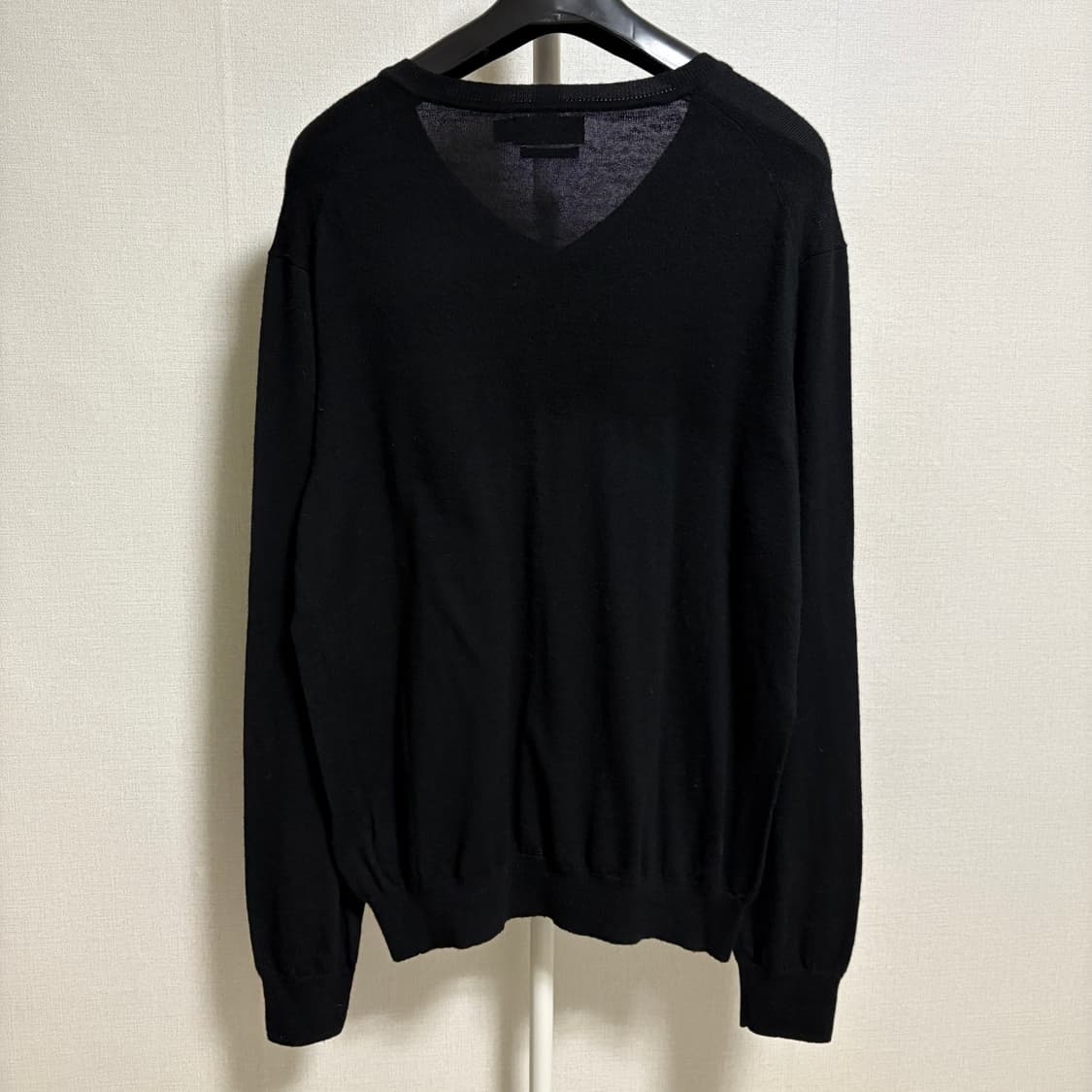 폴로 랄프로렌 워셔블 메리노울 V넥 니트 / 블랙, M 상품이미지7