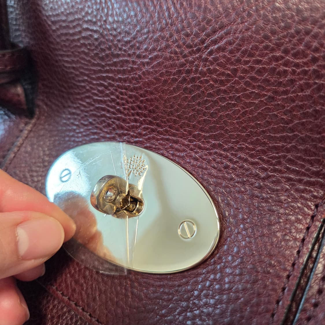 Mulberry 멀버리 정품 헤리티지 베이스워터 금장 블랙체리 클래식 상품이미지3