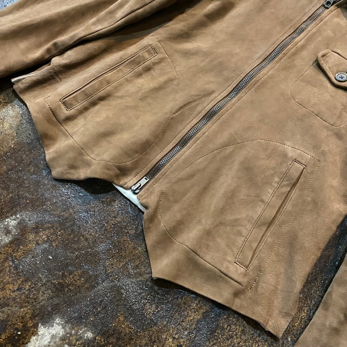 (S) The Letters 스웨이드 가죽 자켓 상품이미지4