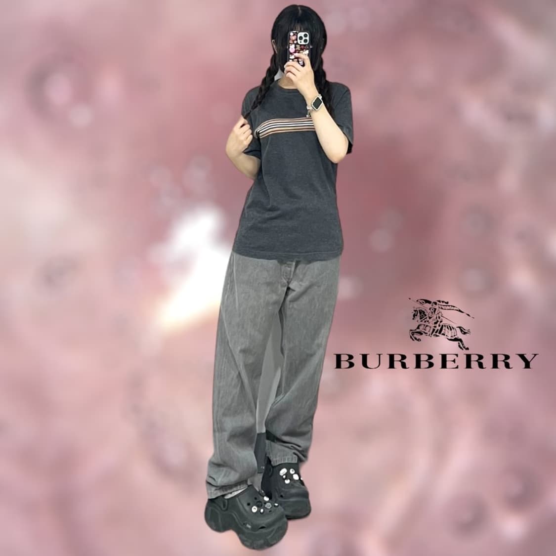 버버리 블랙라벨 반팔티 상품이미지1