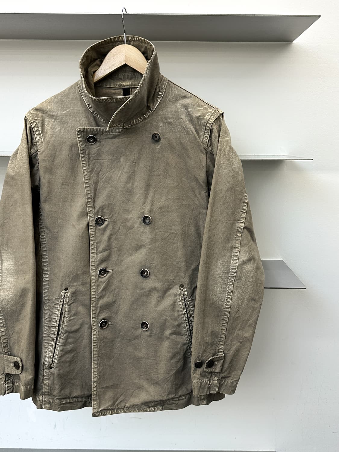 재패니즈 빈티지 워시드 더블 브레스티드 자켓 상품이미지2