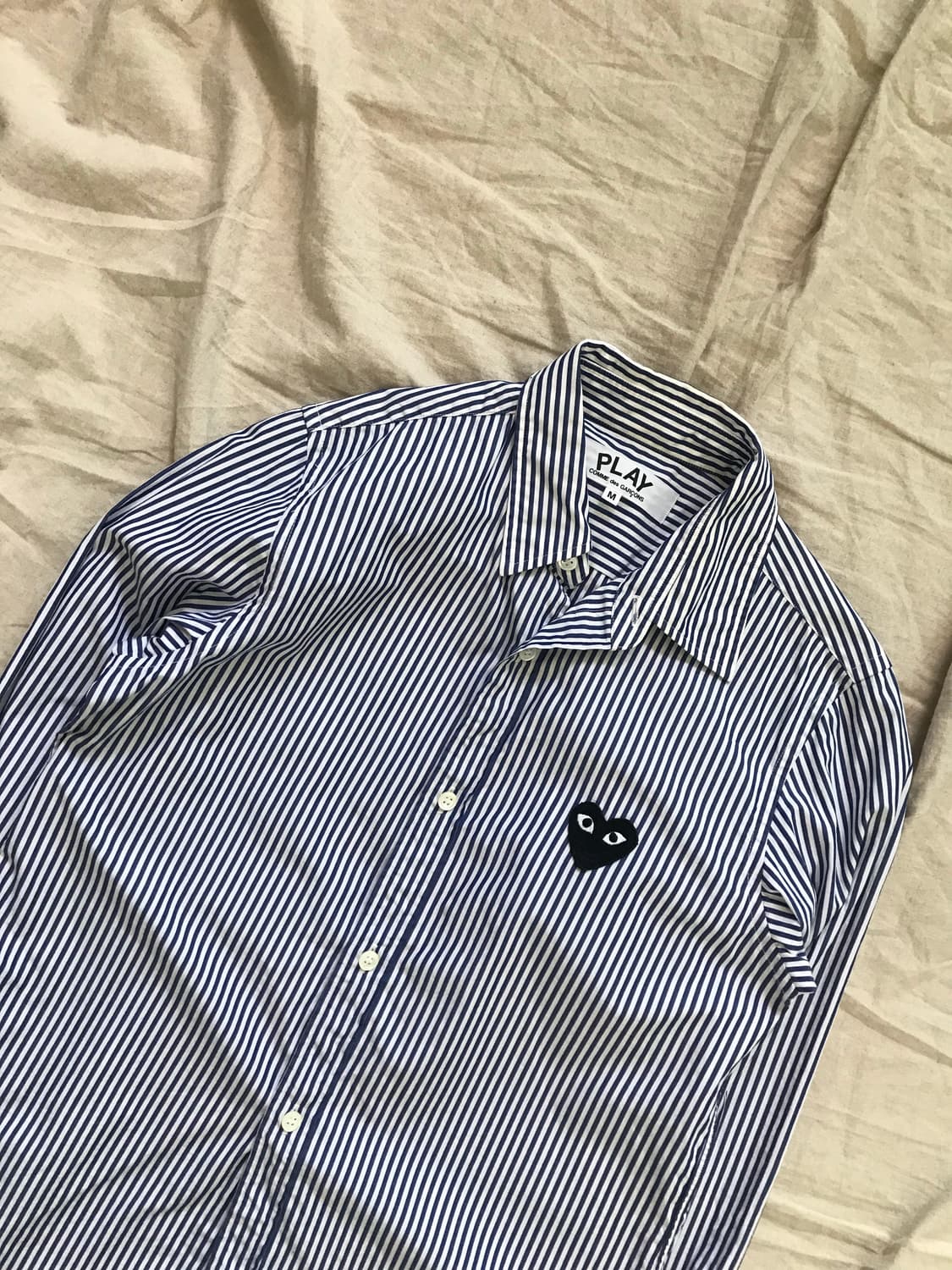 꼼데가르송 블랙 와펜 스트라이프 셔츠 상품이미지6