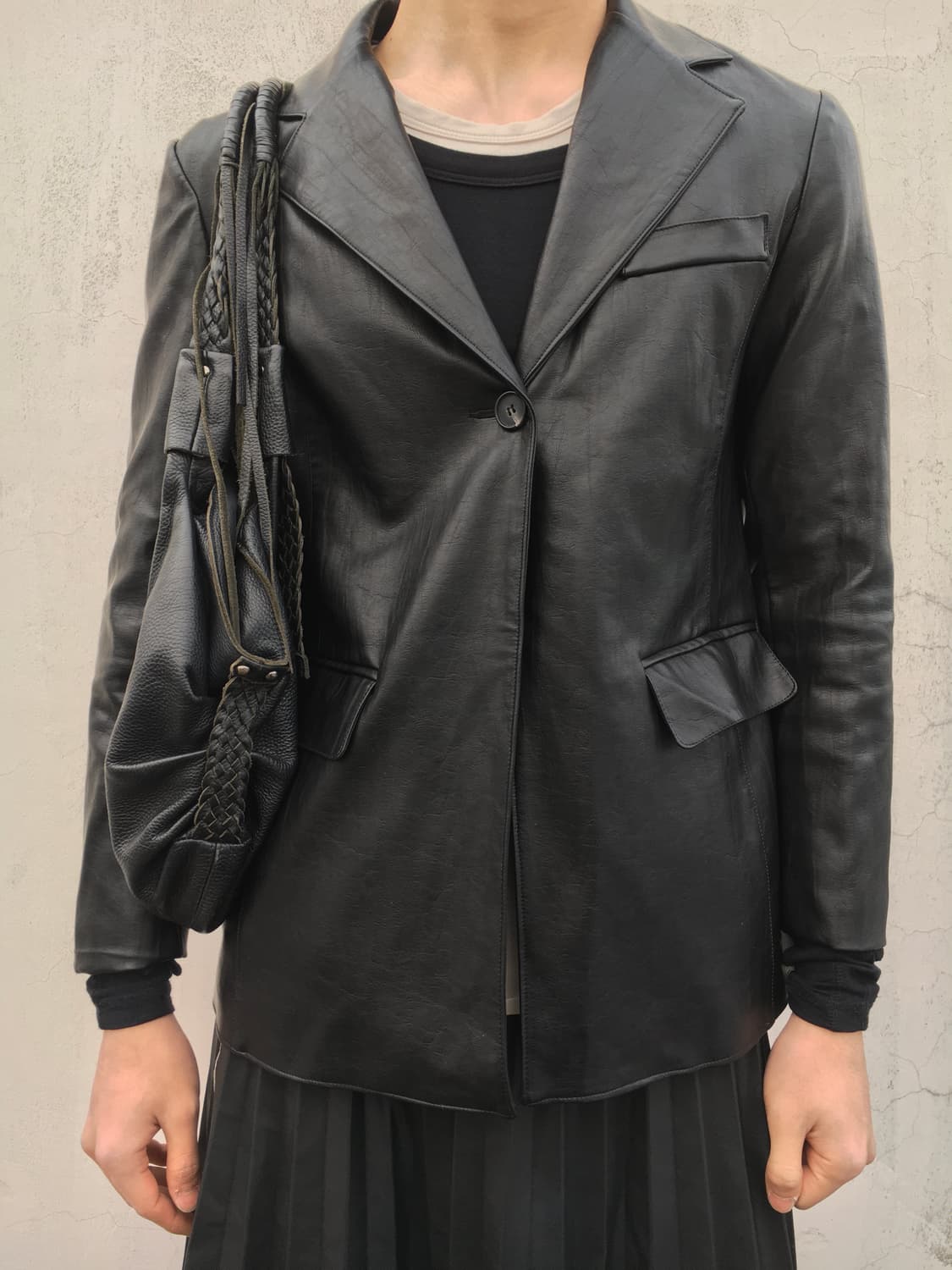 Lether blazer jacket 상품이미지3