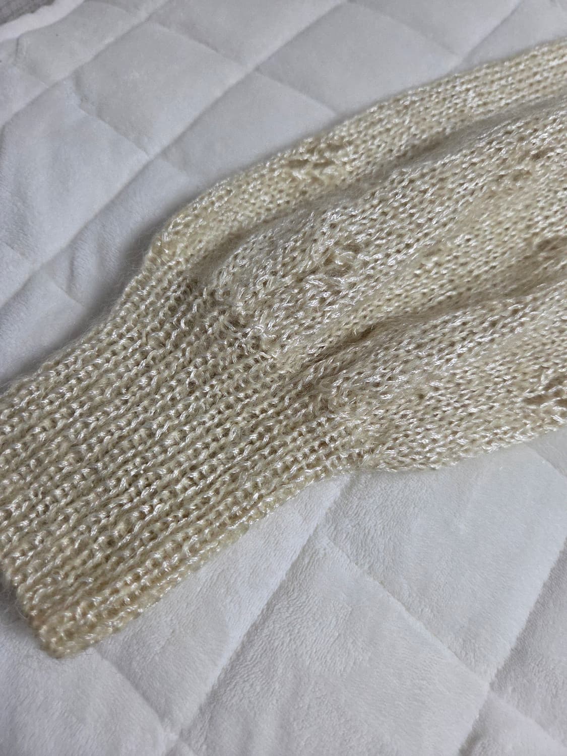 빈티지 모리 페어리 화이트 아이보리 가디건 상품이미지3