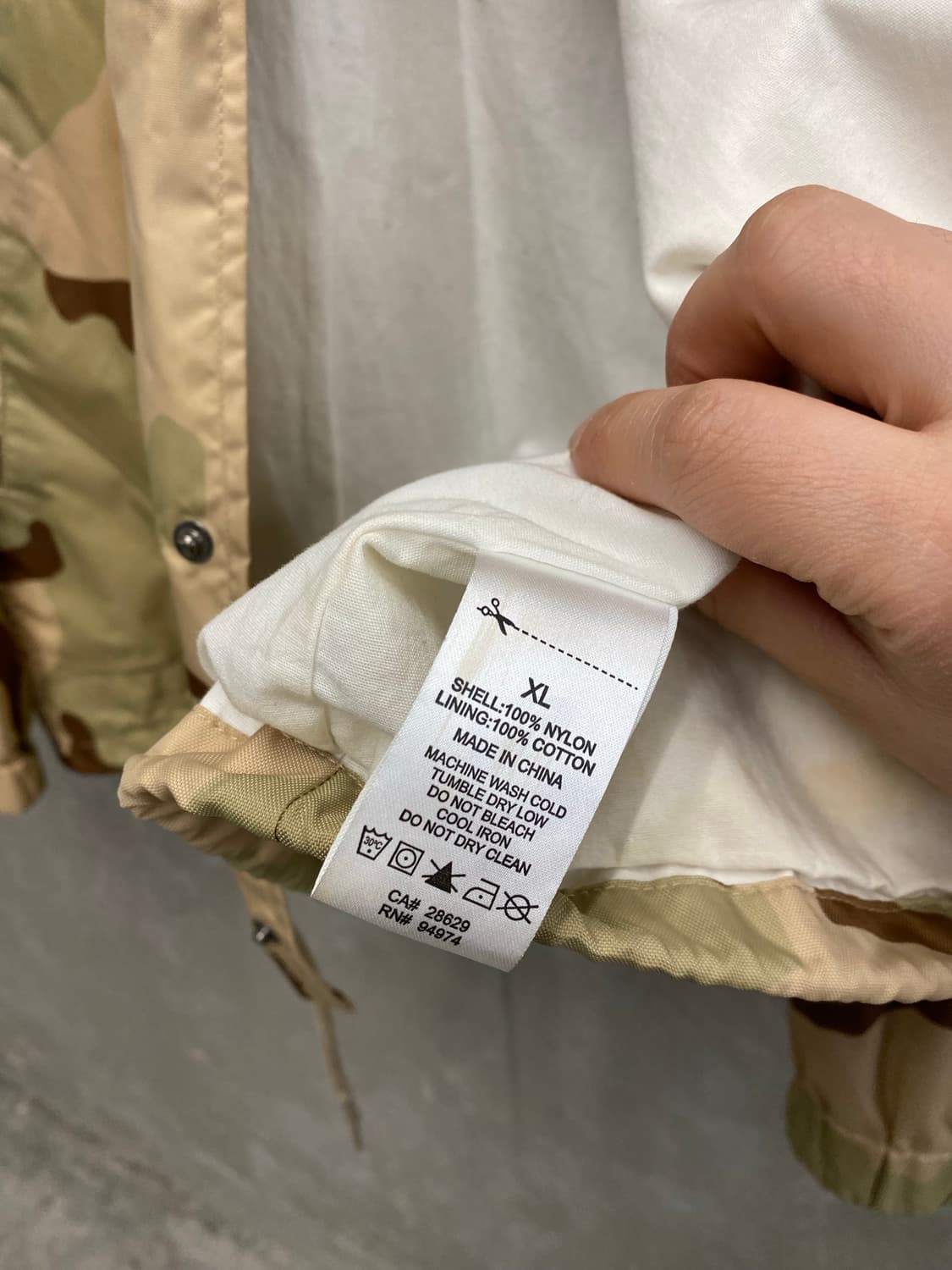 [XL] Stussy 스투시 데저트 카모 나일론 코치자켓 상품이미지8