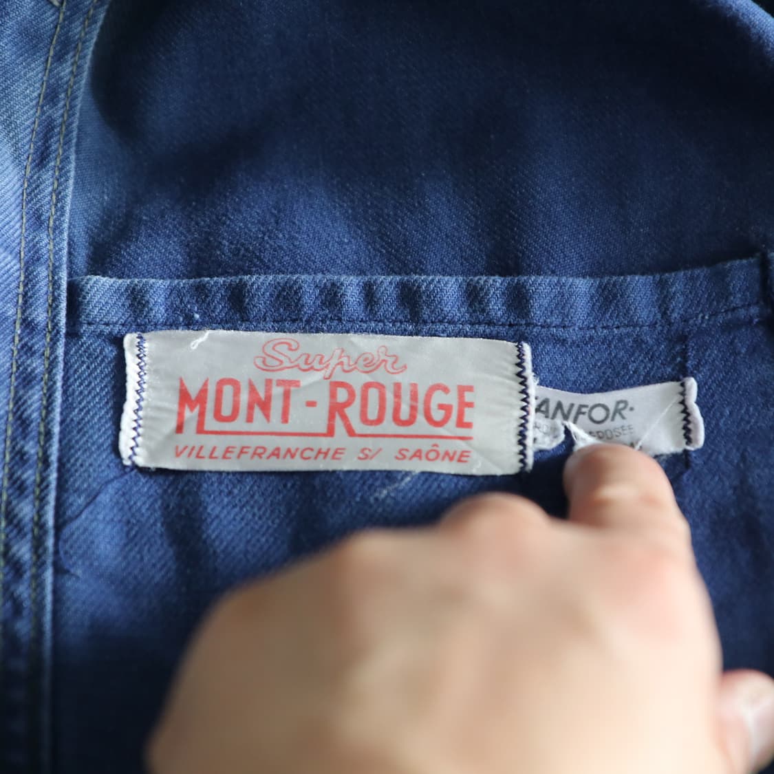 50s 프랑스 몽루즈 클럽카라 초어자켓(105) 상품이미지2