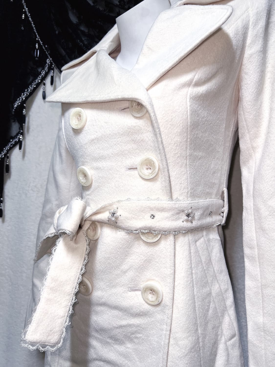 핑키걸즈 로맨틱갸루 로걀 히메 라떼 달천 리본벨트 코트 자켓 핀터 러블리 상품이미지3