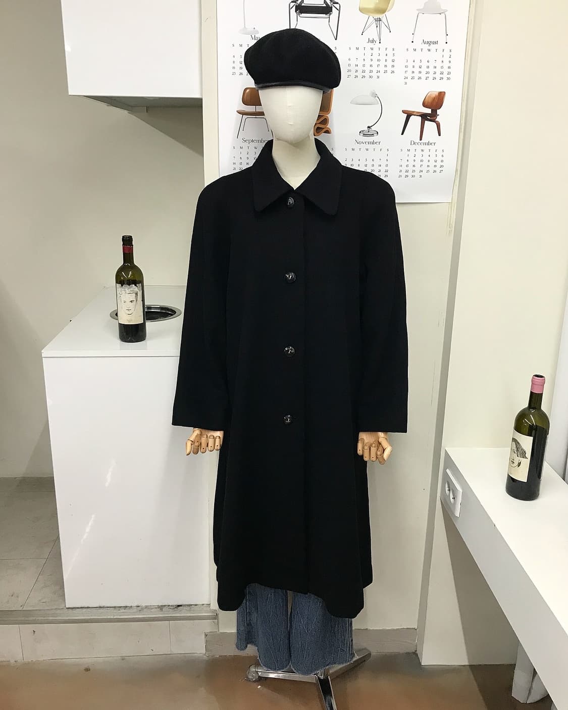 빈티지 캐시미어 100 롱 코트 상품이미지7