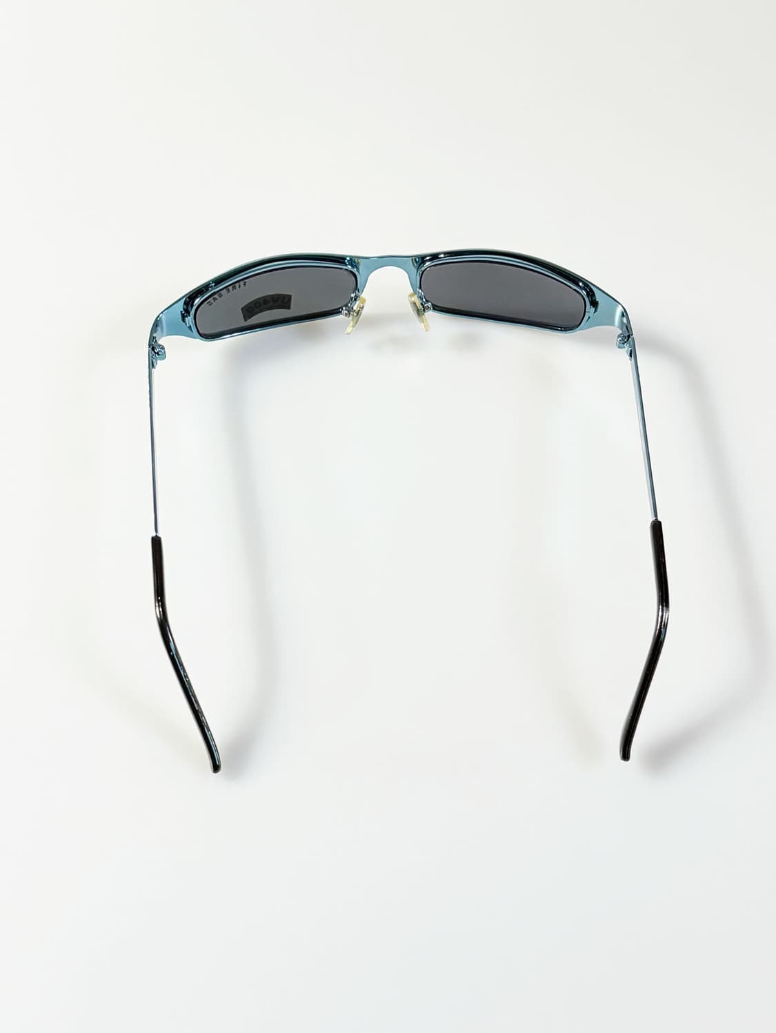 90s FIRE GAS 블루 메탈릭 스퀘어 빈티지 선글라스 상품이미지5