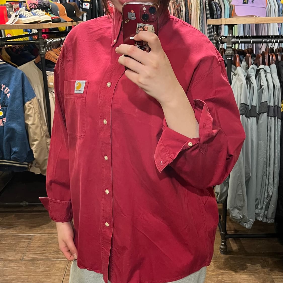 [HI]칼하트 레드 셔츠 상품이미지4