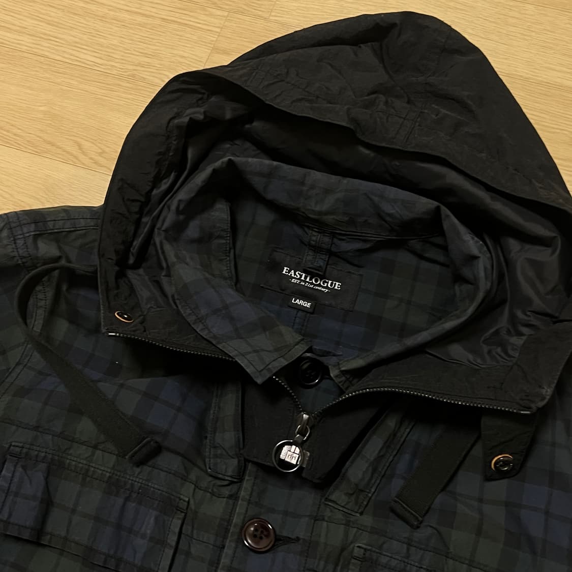 [L] 이스트로그 블랙와치 체크 c-1자켓 상품이미지2