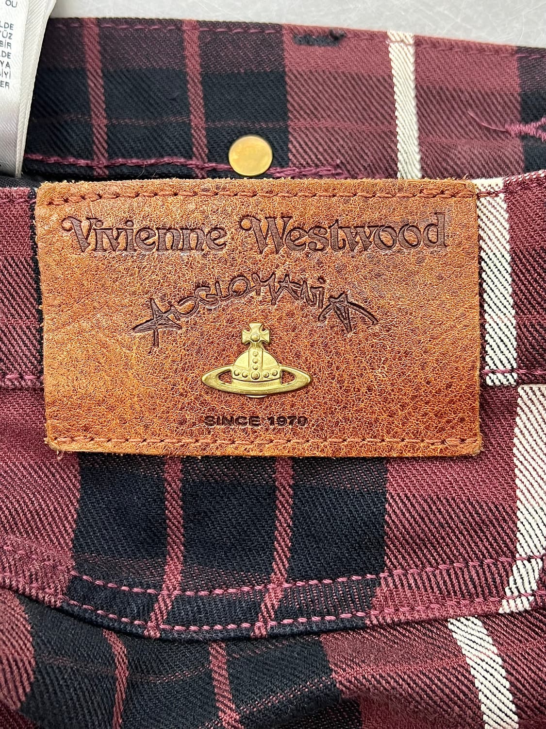 비비안 웨스트우드 앵글로마니아 마드라스 체크 팬츠 상품이미지9