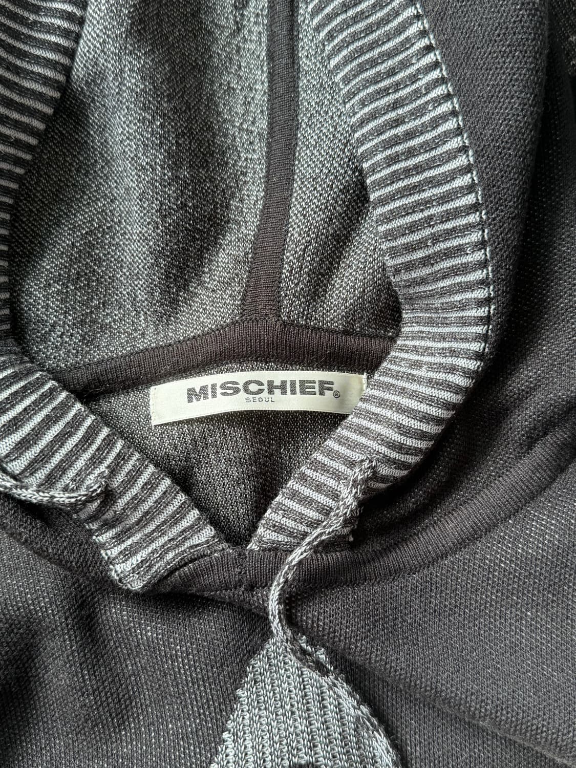 미스치프 니트 후드 s 상품이미지5