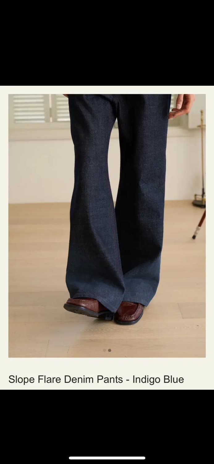 웨이비니스 플레어 데님팸츠 상품이미지1