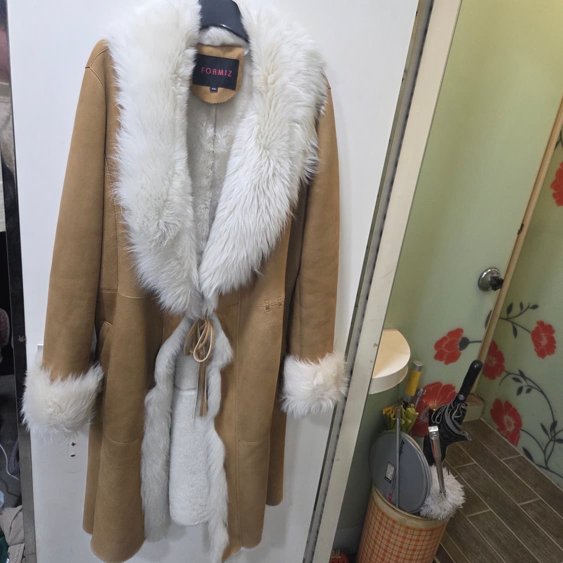 포미즈 시어링 롱 무스탕 상품이미지1