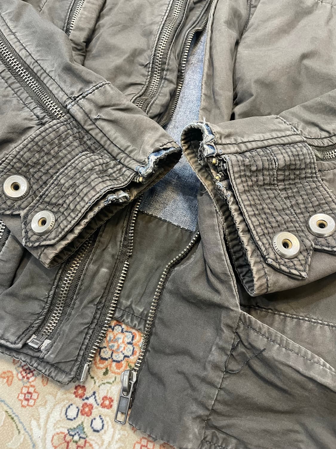 디젤 멀티 지퍼 아우터 자켓 XL 상품이미지8