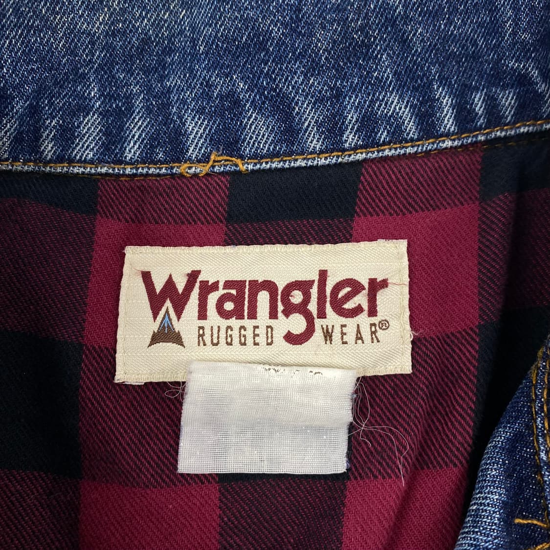 90s 랭글러 블랭킷 안감 데님 트러커 자켓 (105) 상품이미지8