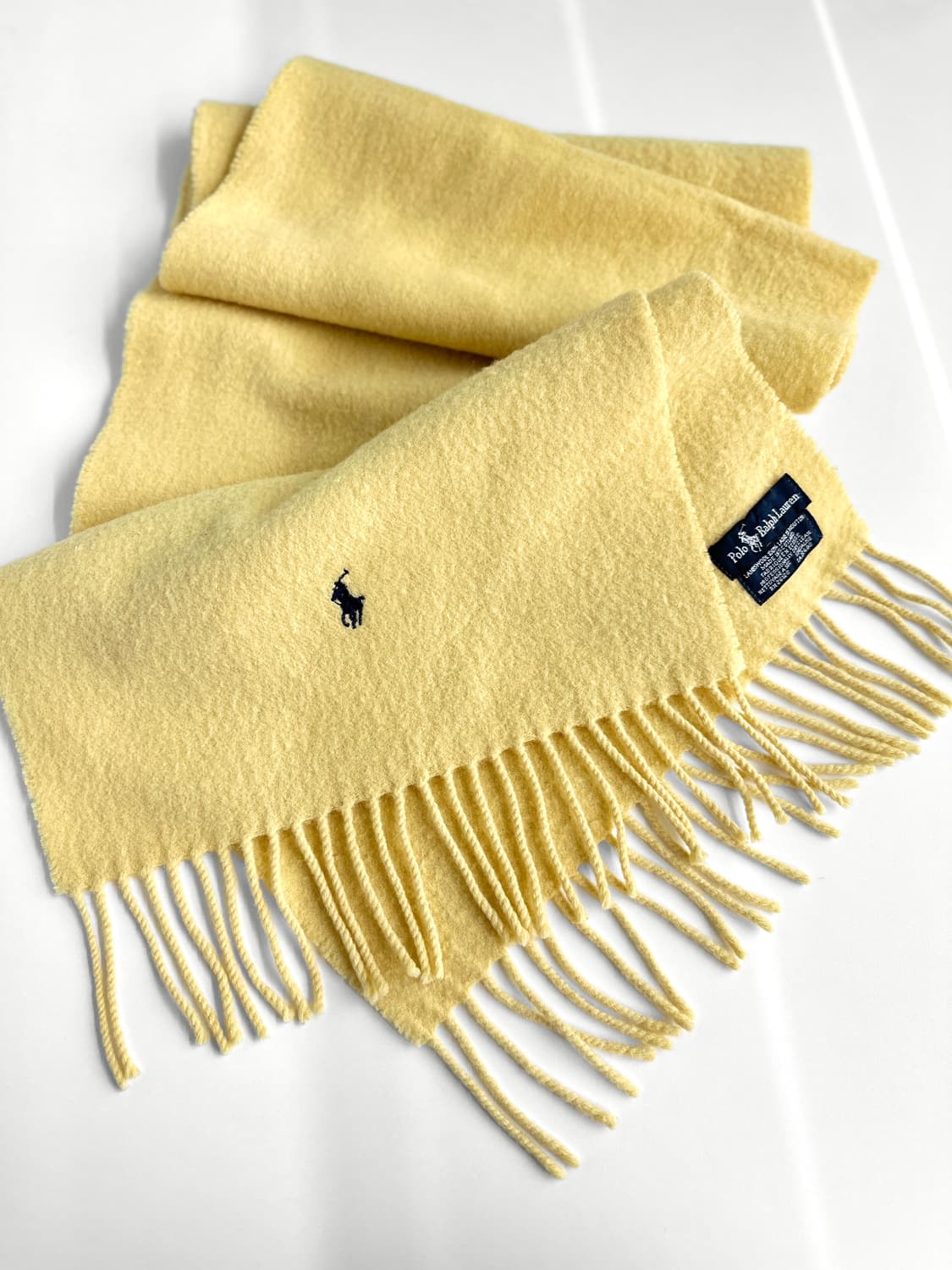 90s 폴로 랄프로렌 램스울 머플러 상품이미지1