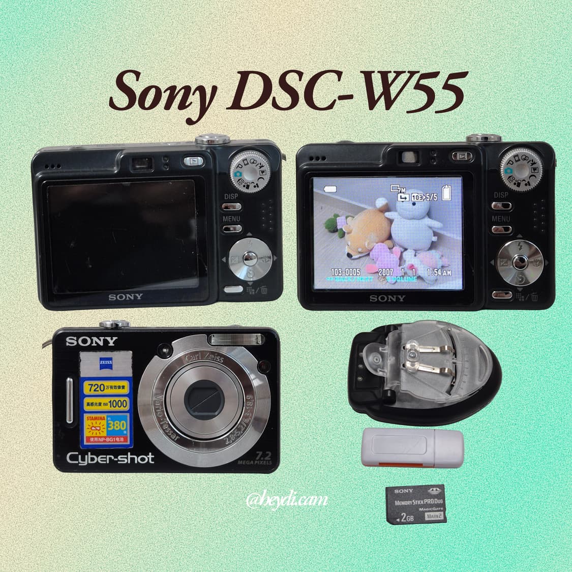소니 사이버샷 W55 블랙 !! (Sony DSC-W55) 상품이미지2