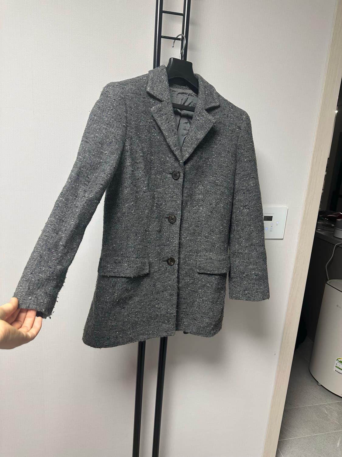 버버리  정품   모+캐시미어  자켓-38사이즈 상품이미지4