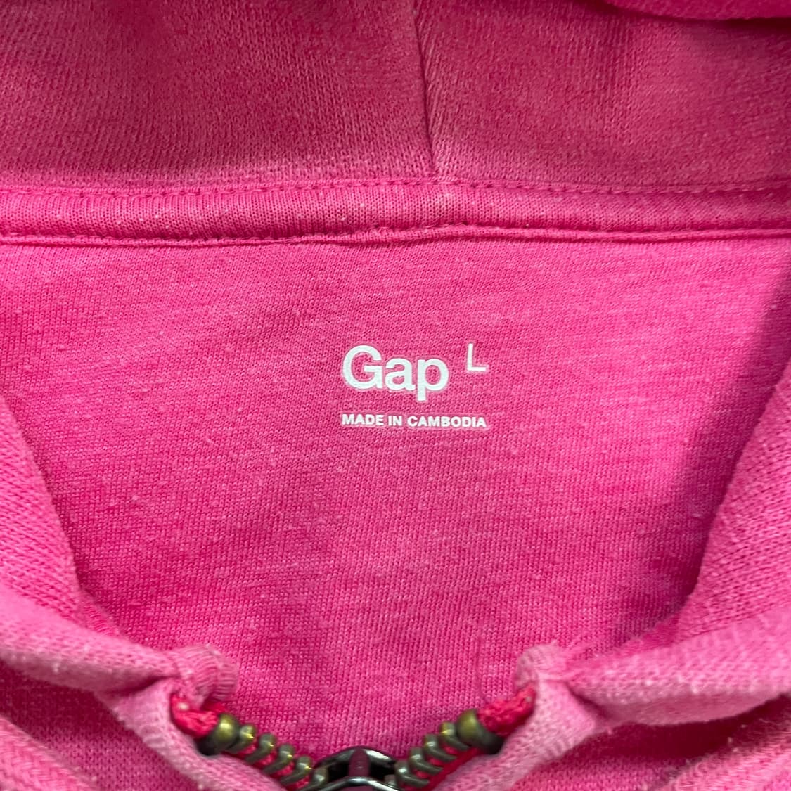 갭 Gap 스펠 로고 후드집업 핑크  상품이미지4