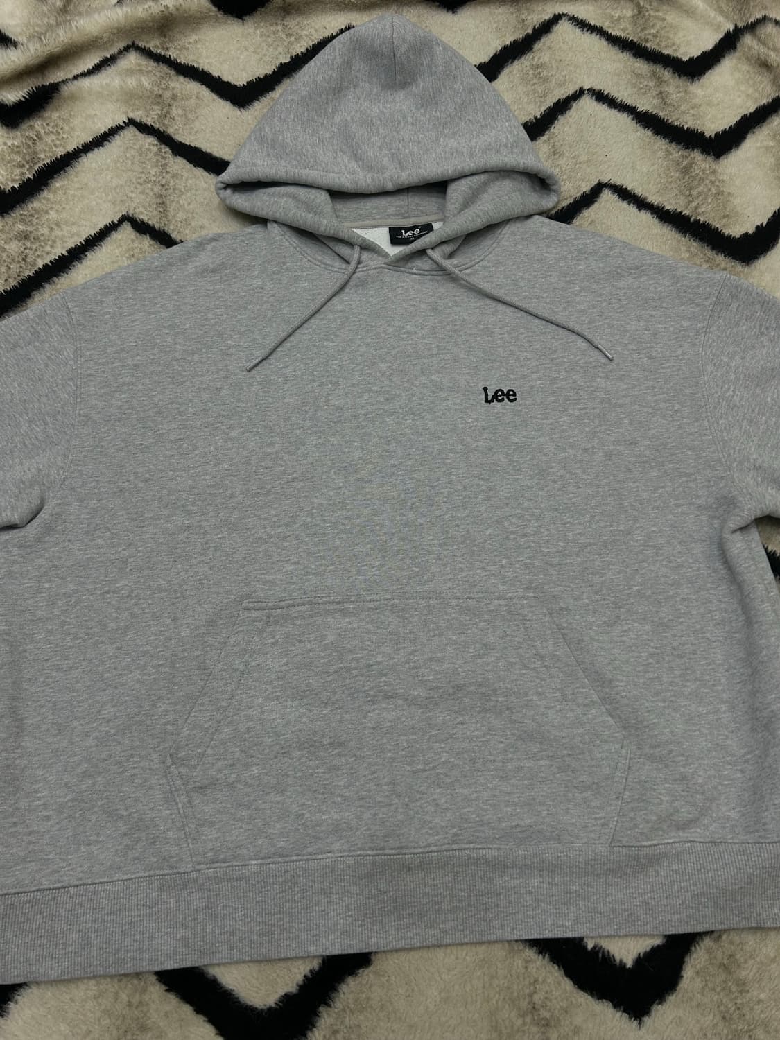 [XL]Lee 스몰 트위치 로고 후드/그레이 상품이미지2