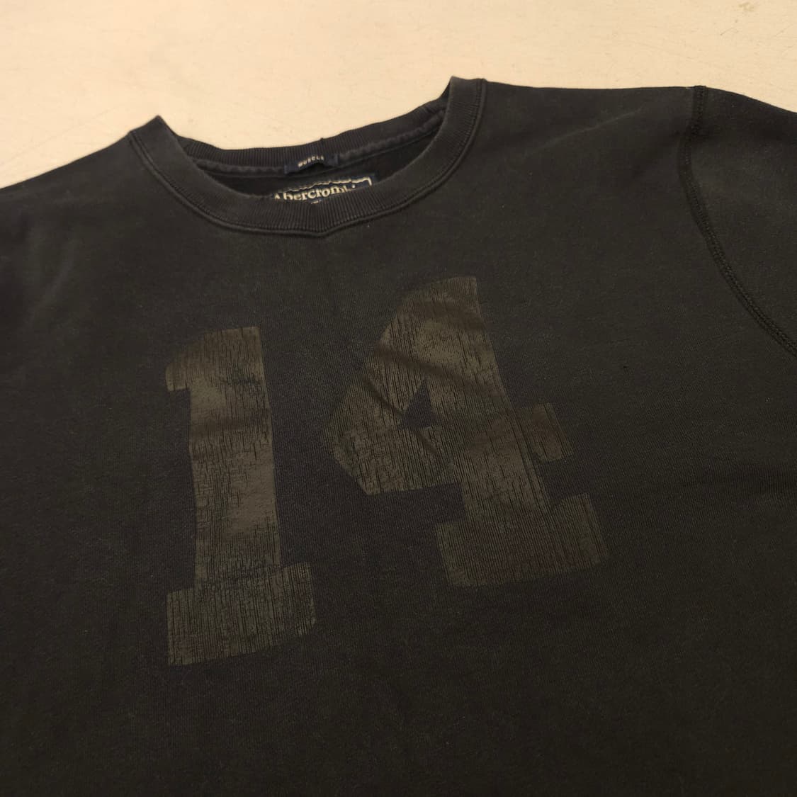 아베크롬비 14프린팅 블랙 맨투맨 상품이미지3