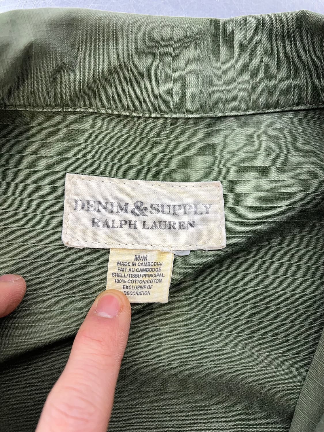 데님 앤 서플라이 랄프로렌 정글 퍼티그 1/2 셔츠 자켓 상품이미지7