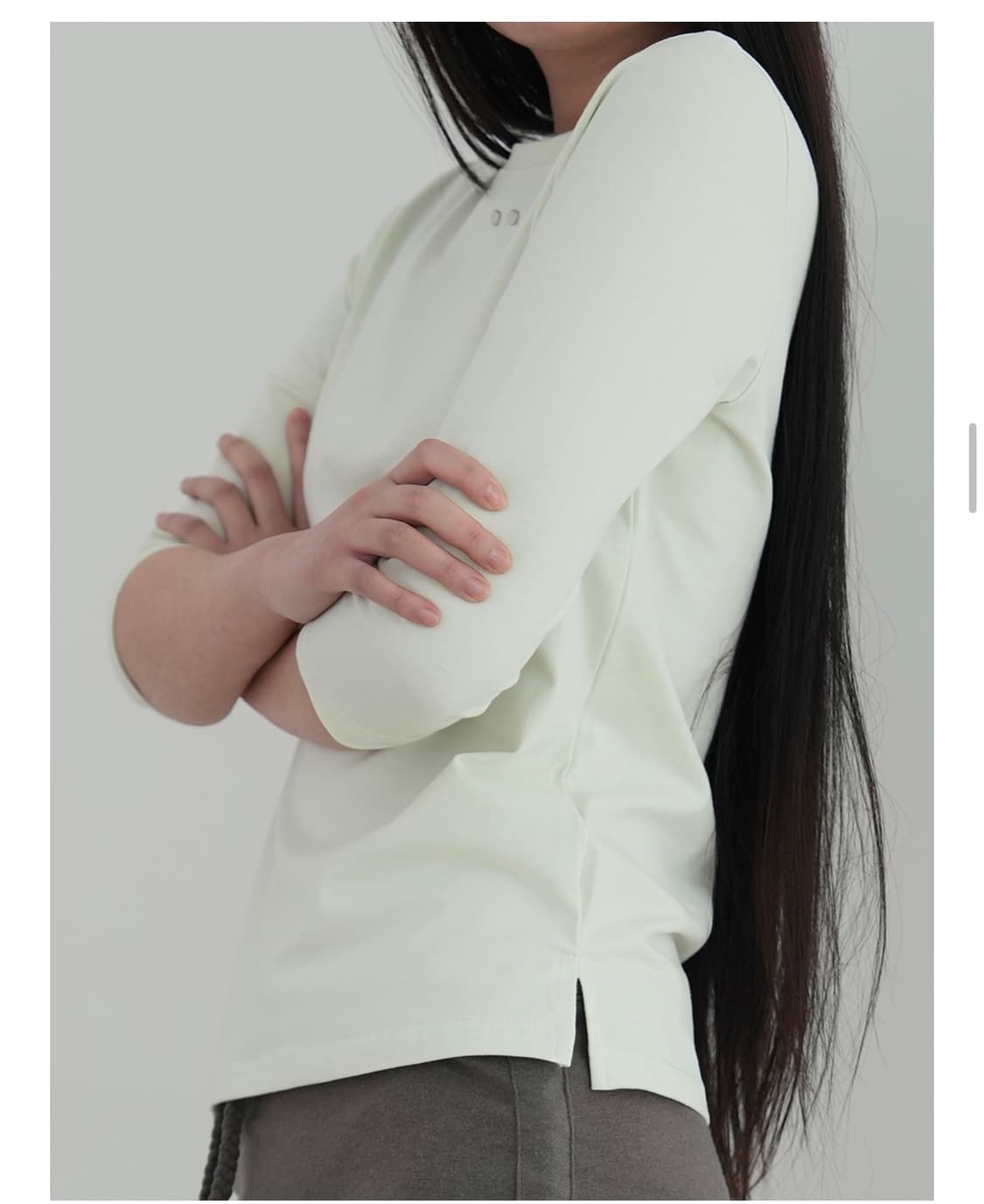 COMFY 3/4 SLEEVE T (MELON) 상품이미지2