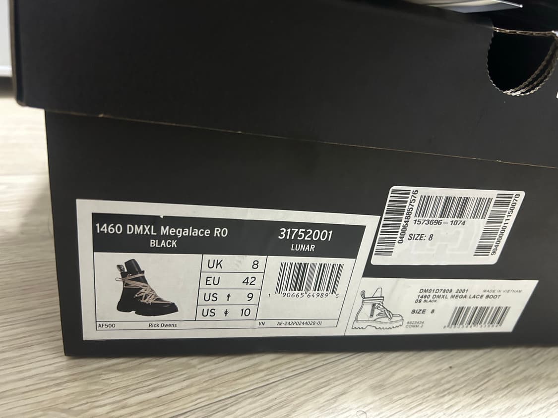 닥터마틴 릭오웬스 1460 dmxl 메가레이스 상품이미지2