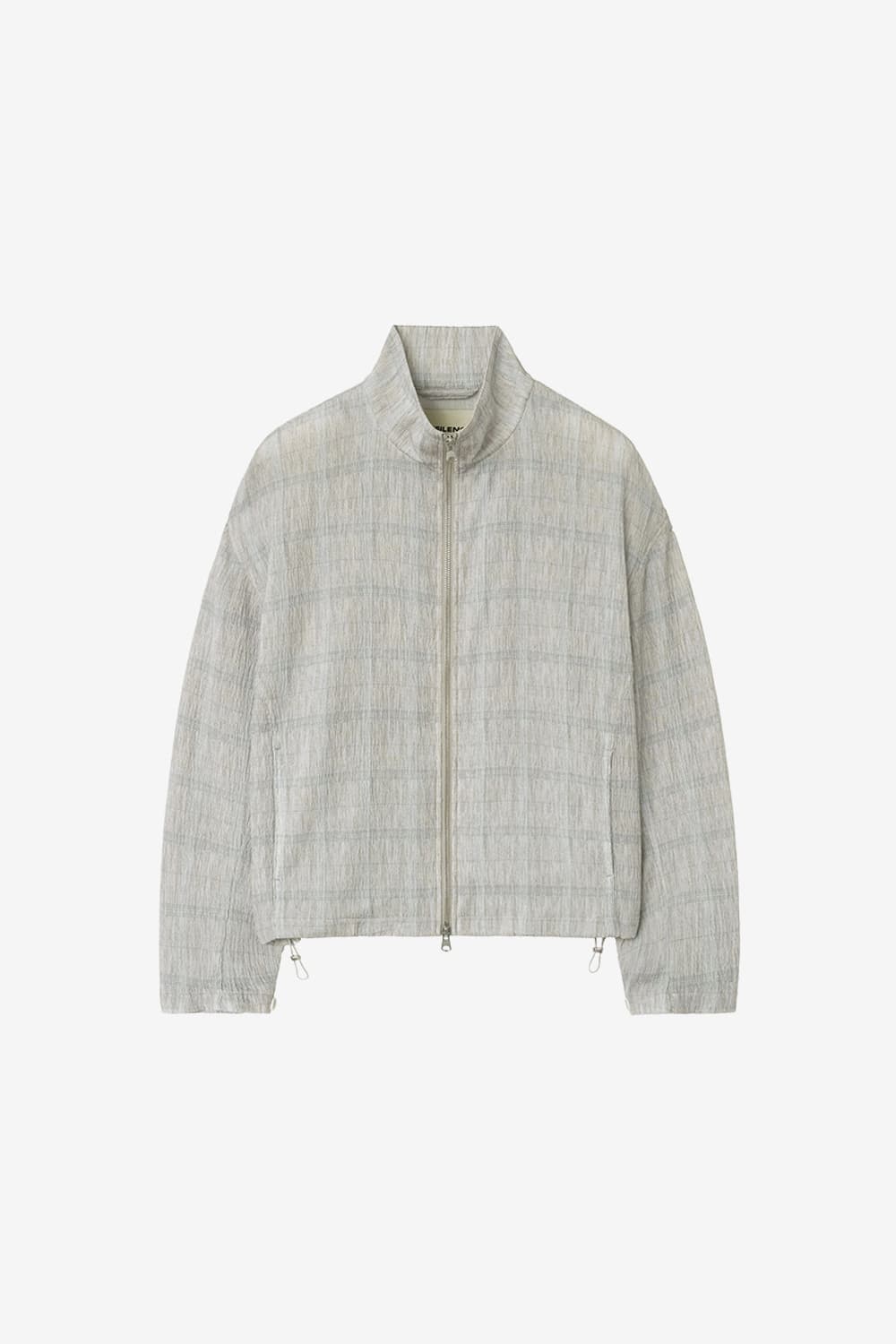 (L,새상품) 인사일런스 플리츠 체크 자켓 BEIGE 상품이미지5