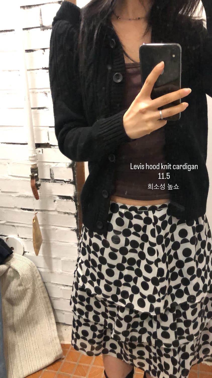 리바이스 후드 니트 가디건 상품이미지1