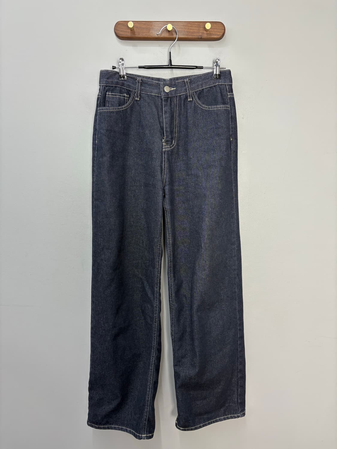 블랙업 와이드 생지데님 하이웨이스트 데님팬츠 A3475 상품이미지2