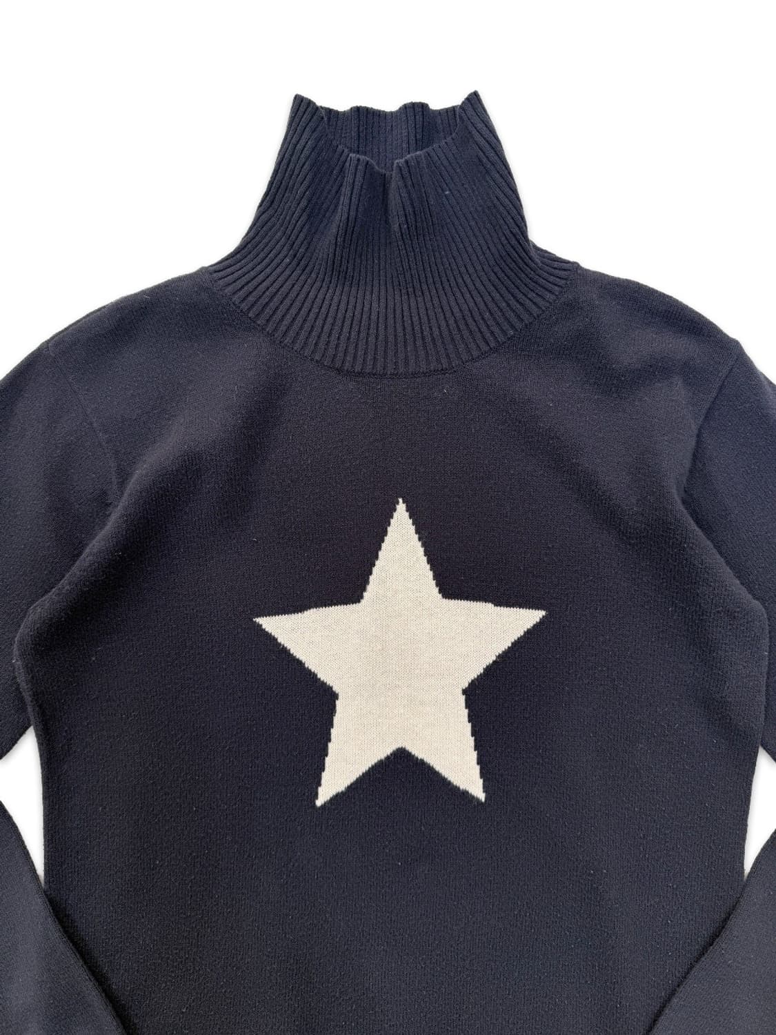 빈티지 네이비 스타 니트 상품이미지2