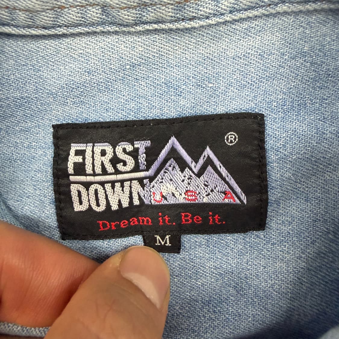 (M)JPN 퍼스트다운 First down 투포켓 데님셔츠 상품이미지3