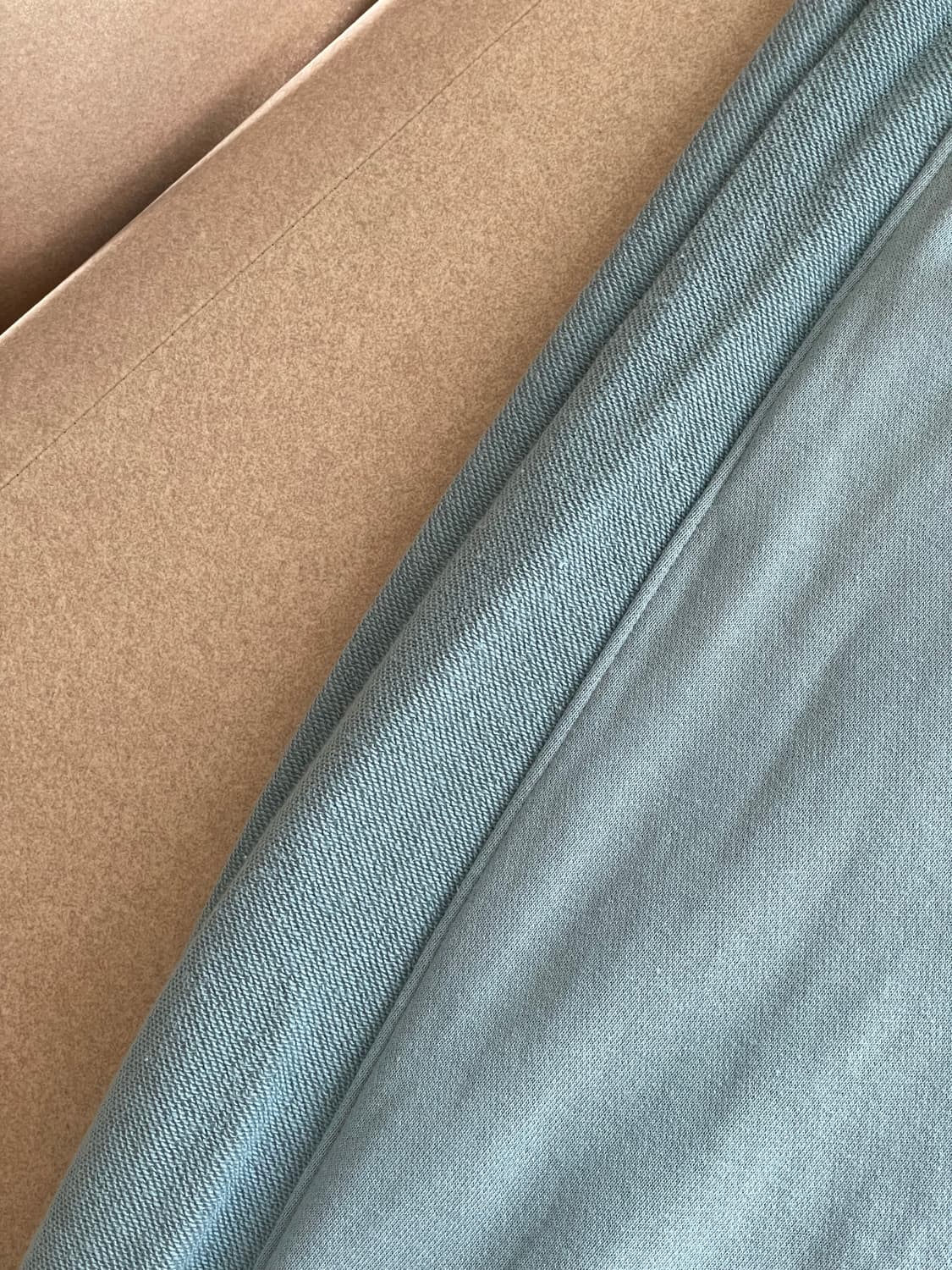 더미스테리어스호텔 컷 오프 배기 팬츠 블루 상품이미지10