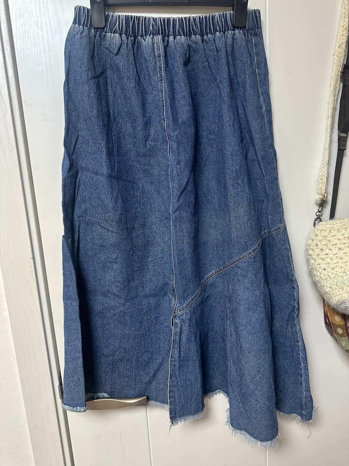빈티지 언발 데님 스커트 상품이미지1